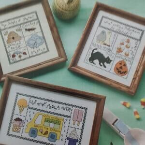 Needlecraft Shop Charming Expressions Cross Stitch Pattern Halloween Bees